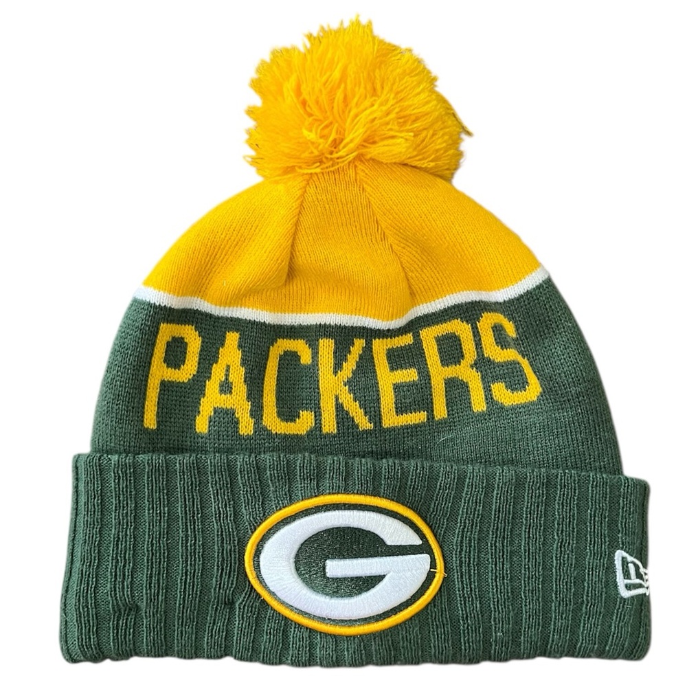 New Era Green Bay Packers Pom Beanie